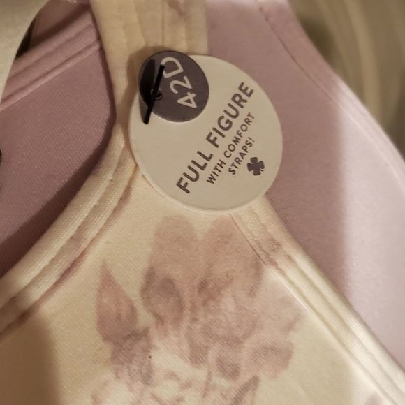 LUCKY BRAND floral soft lightly padded comfort Strap Full Figure 2pk bras 42D - Picture 7 of 7